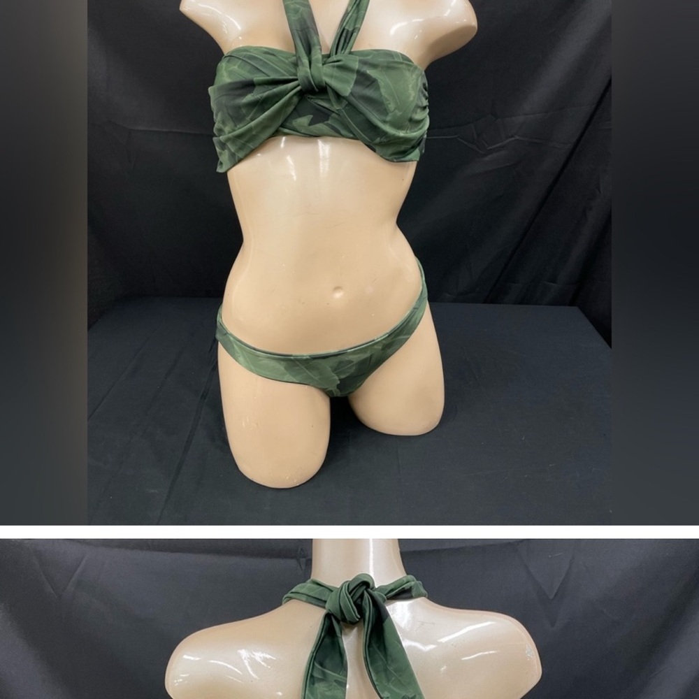 Green Halter Bikini top